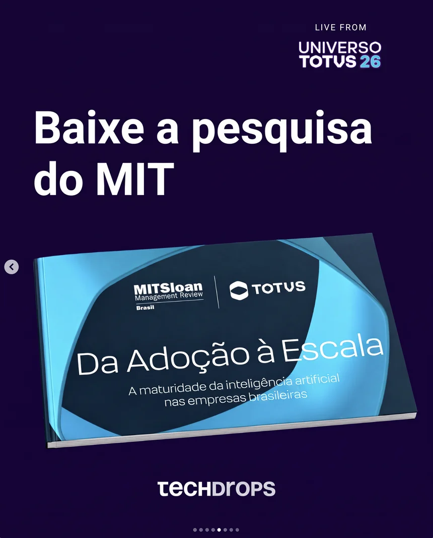 Capa da pesquisa Da Adoção à Escala, de MIT Sloan Management Review Brasil e TOTVS